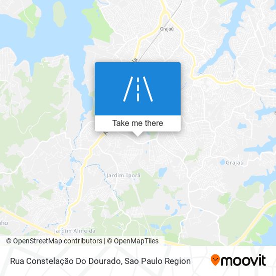 Mapa Rua Constelação Do Dourado