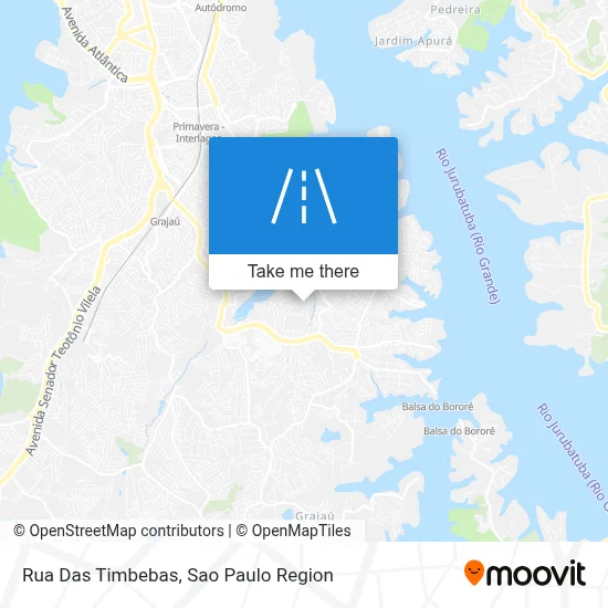 Rua Das Timbebas map