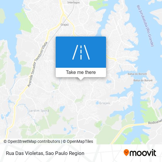Rua Das Violetas map