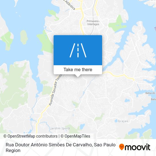 Rua Doutor Antônio Simões De Carvalho map