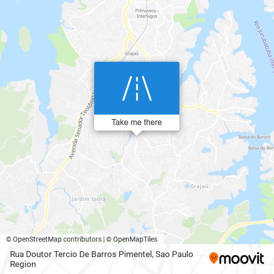 Rua Doutor Tercio De Barros Pimentel map