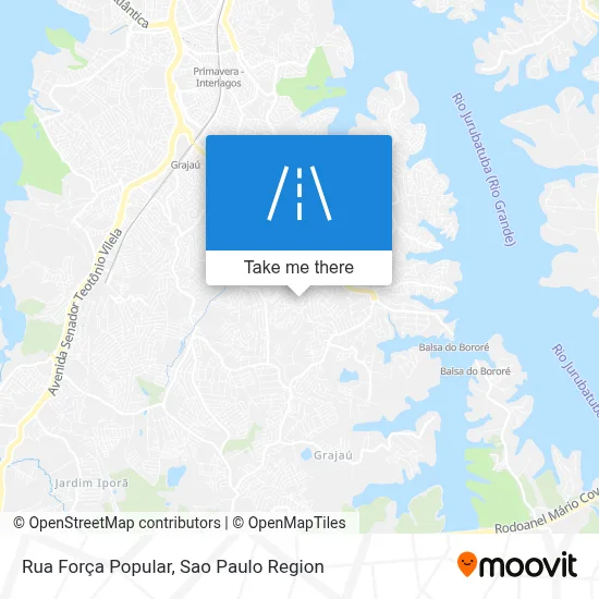 Rua Força Popular map
