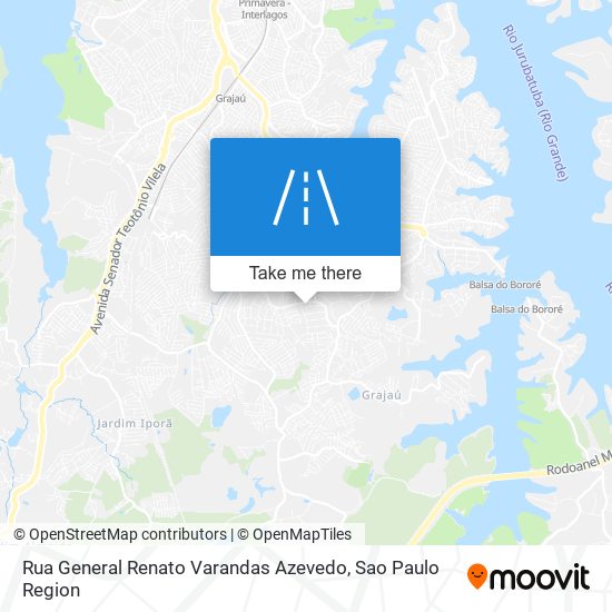 Mapa Rua General Renato Varandas Azevedo