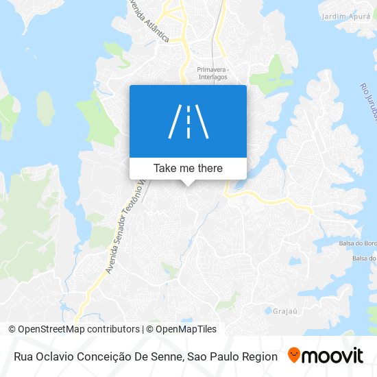 Mapa Rua Oclavio Conceição De Senne