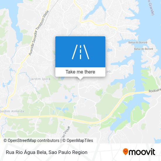 Rua Rio Água Bela map