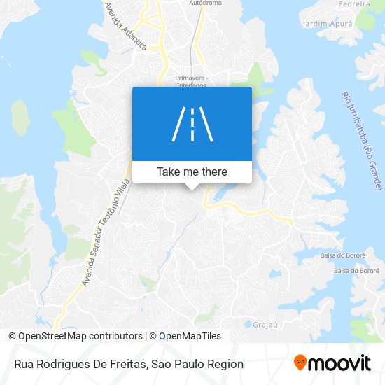 Mapa Rua Rodrigues De Freitas