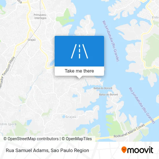 Rua Samuel Adams map