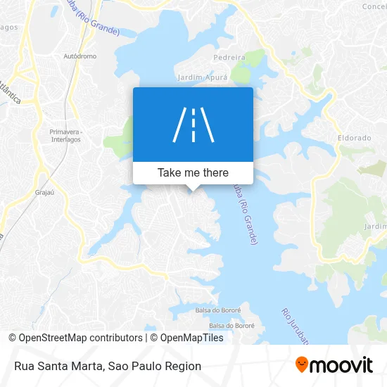 Rua Santa Marta map