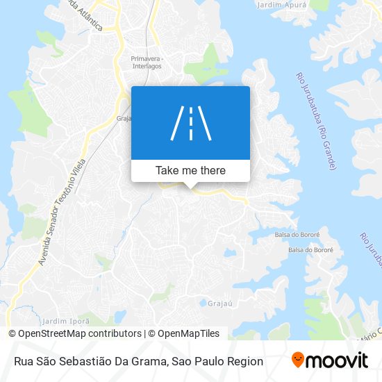 Mapa Rua São Sebastião Da Grama