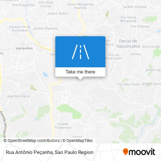 Rua Antônio Peçanha map