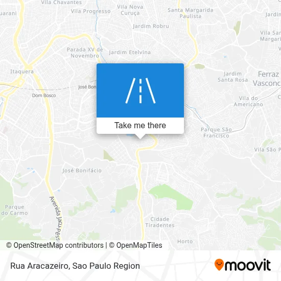 Rua Aracazeiro map