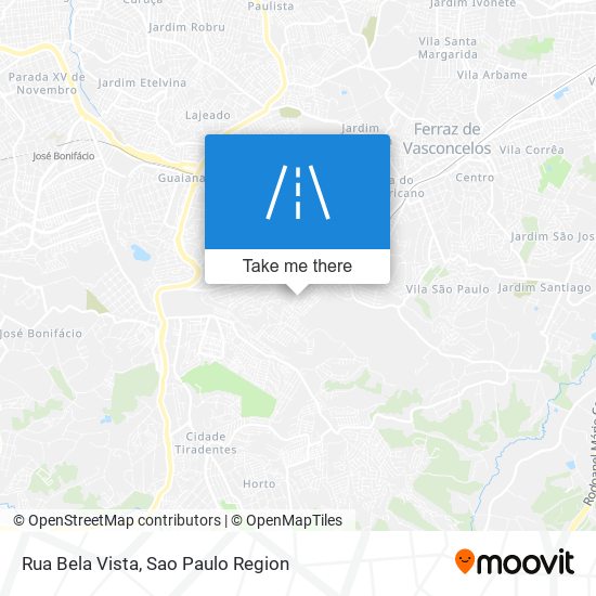 Rua Bela Vista map