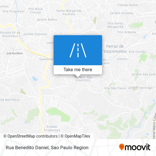 Rua Benedito Daniel map