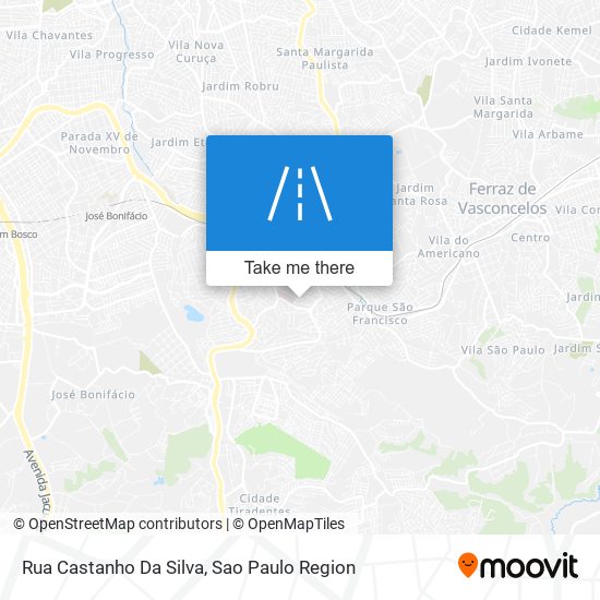 Mapa Rua Castanho Da Silva