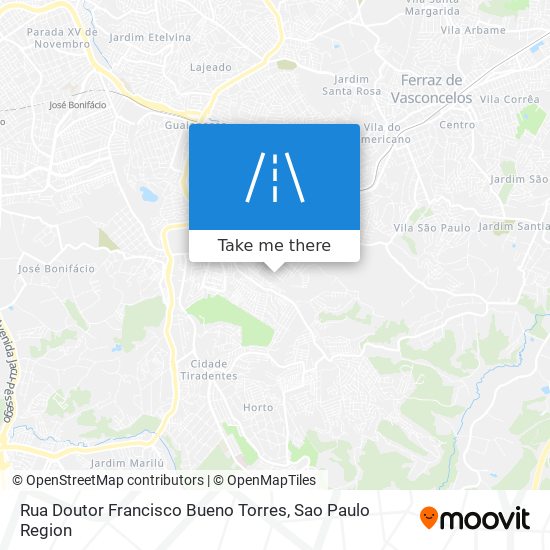 Mapa Rua Doutor Francisco Bueno Torres