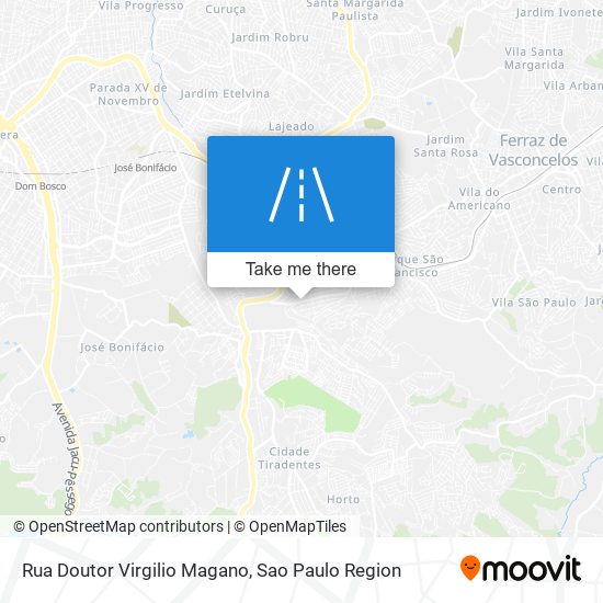 Mapa Rua Doutor Virgilio Magano