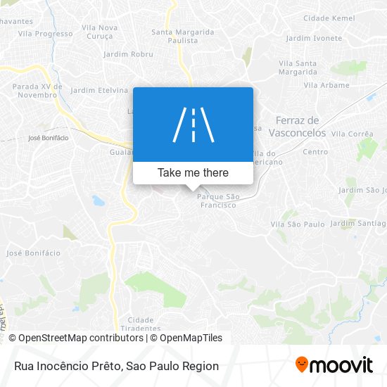 Rua Inocêncio Prêto map