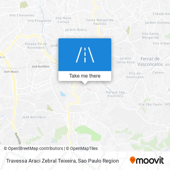 Travessa Araci Zebral Teixeira map