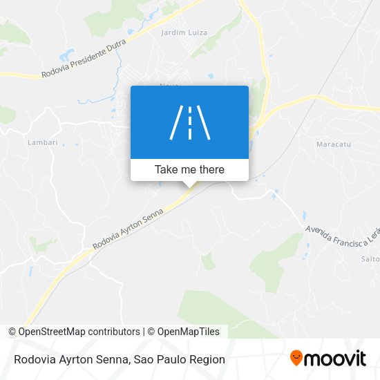 Rodovia Ayrton Senna map