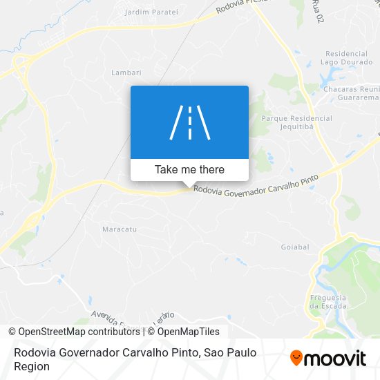 Rodovia Governador Carvalho Pinto map