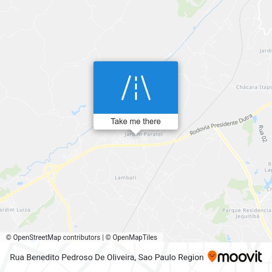 Rua Benedito Pedroso De Oliveira map