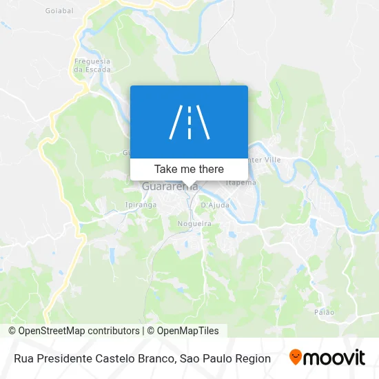 Rua Presidente Castelo Branco map