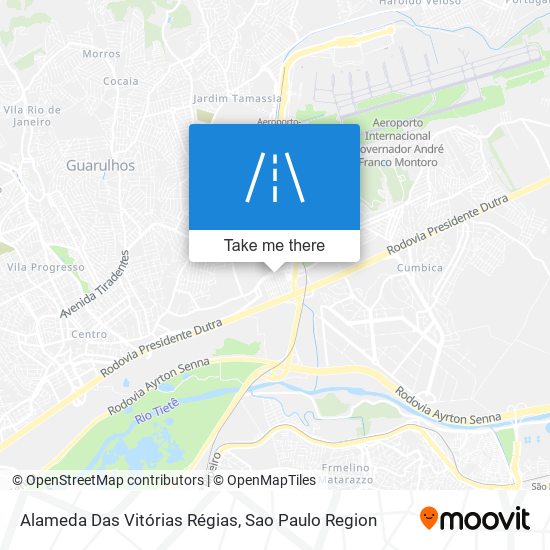 Alameda Das Vitórias Régias map