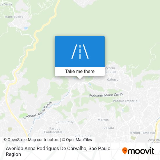 Mapa Avenida Anna Rodrigues De Carvalho