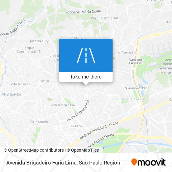 Avenida Brigadeiro Faria Lima map