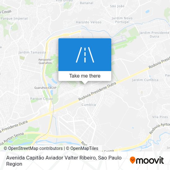 Avenida Capitão Aviador Valter Ribeiro map
