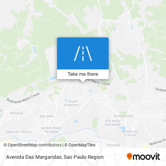 Mapa Avenida Das Margaridas