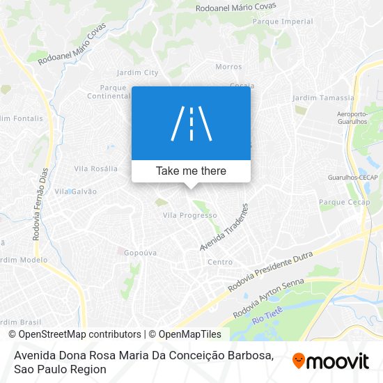 Avenida Dona Rosa Maria Da Conceição Barbosa map