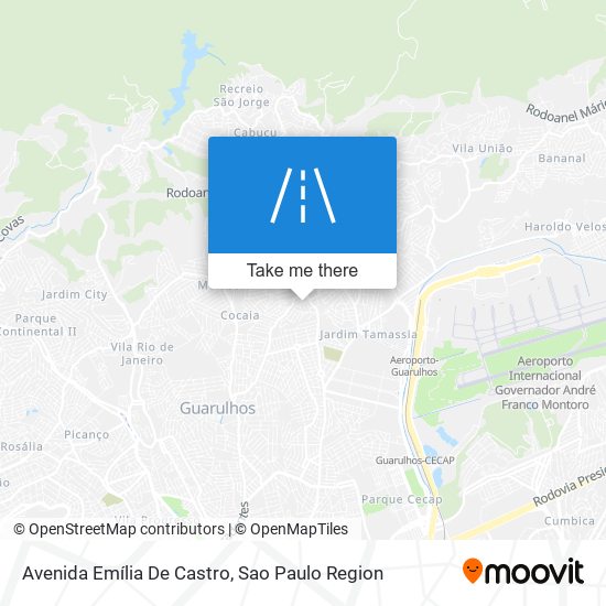 Avenida Emília De Castro map