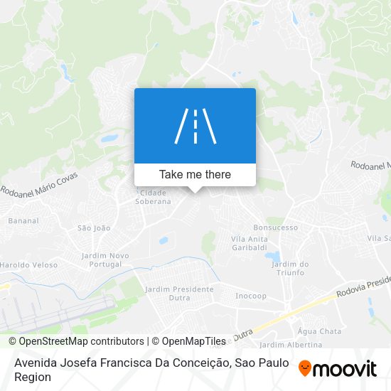 Avenida Josefa Francisca Da Conceição map