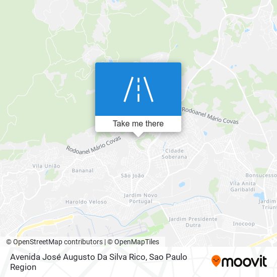 Mapa Avenida José Augusto Da Silva Rico