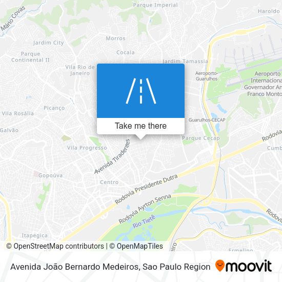 Avenida João Bernardo Medeiros map