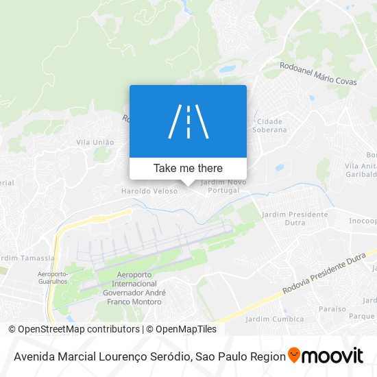 Mapa Avenida Marcial Lourenço Seródio