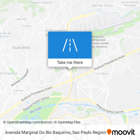 Avenida Marginal Do Rio Baquirivu map