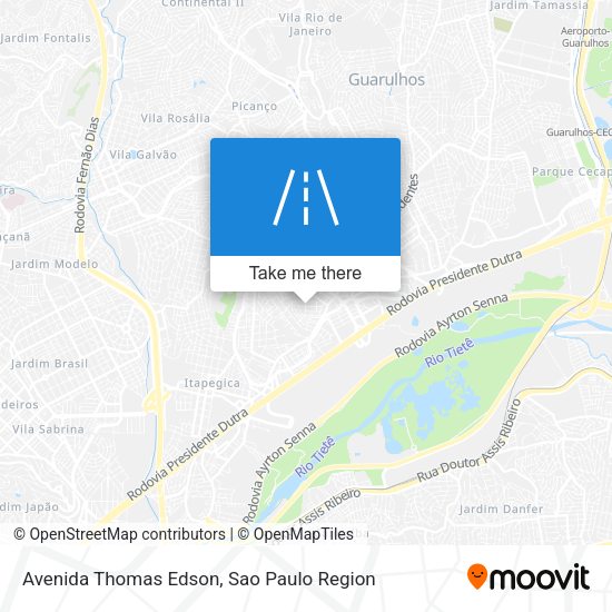 Avenida Thomas Edson map