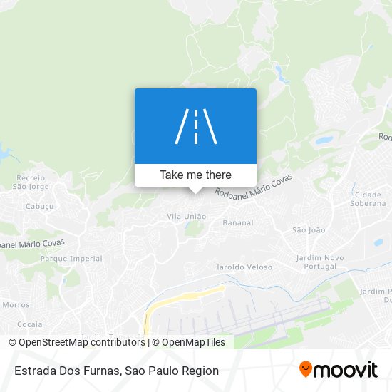 Estrada Dos Furnas map