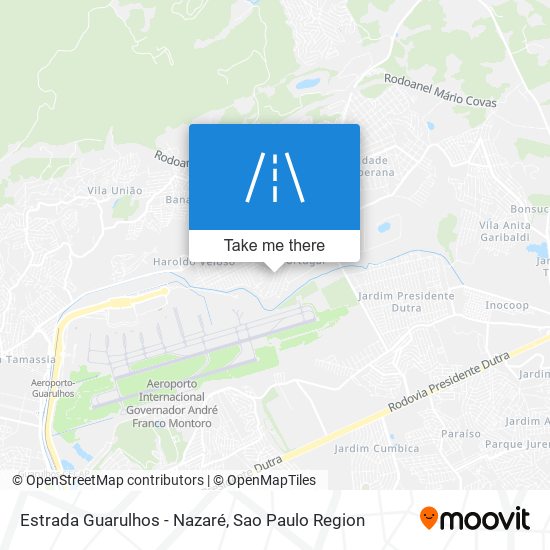 Estrada Guarulhos - Nazaré map