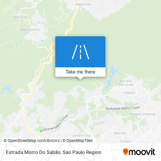 Mapa Estrada Morro Do Sabão