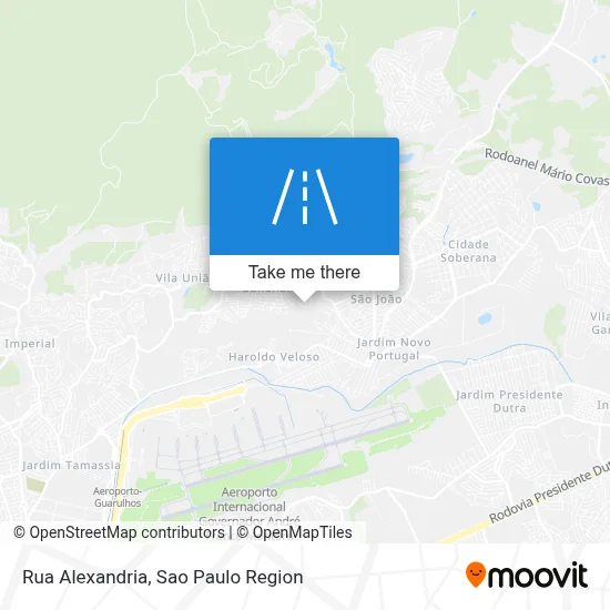 Rua Alexandria map