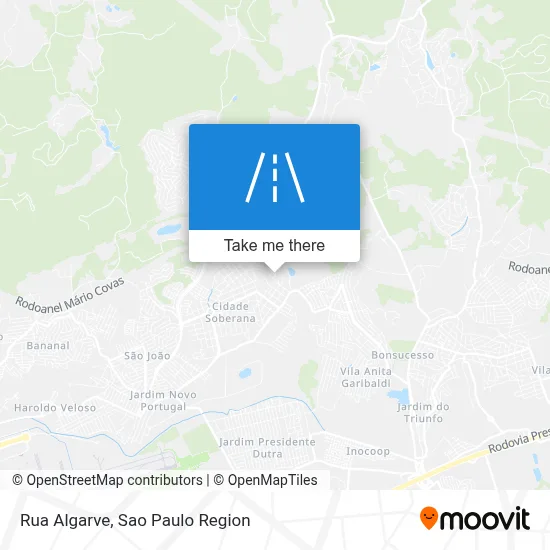Rua Algarve map