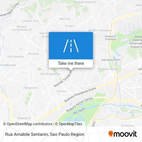 Rua Amabile Sentanin map
