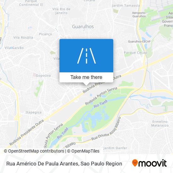 Rua Américo De Paula Arantes map