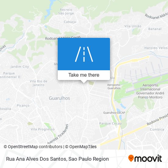 Mapa Rua Ana Alves Dos Santos