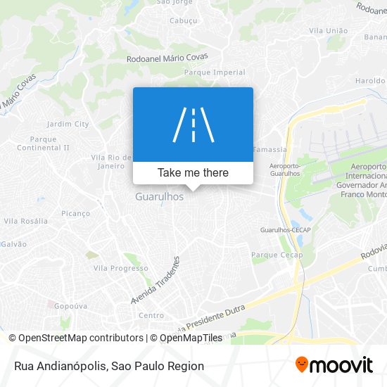 Rua Andianópolis map