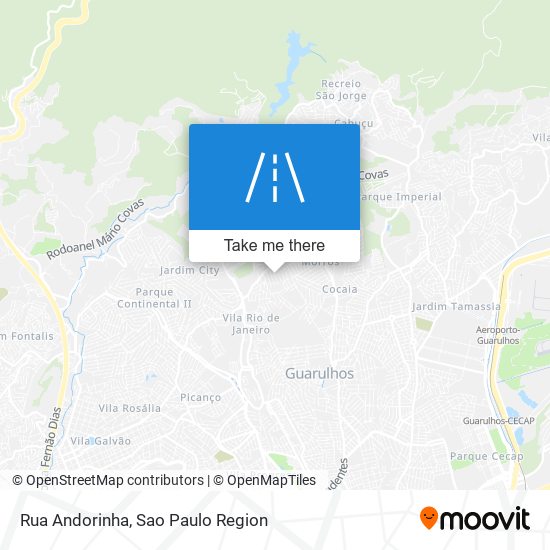 Mapa Rua Andorinha