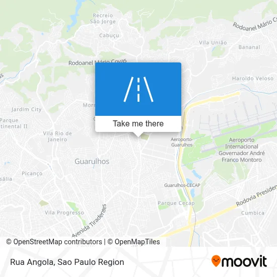 Rua Angola map
